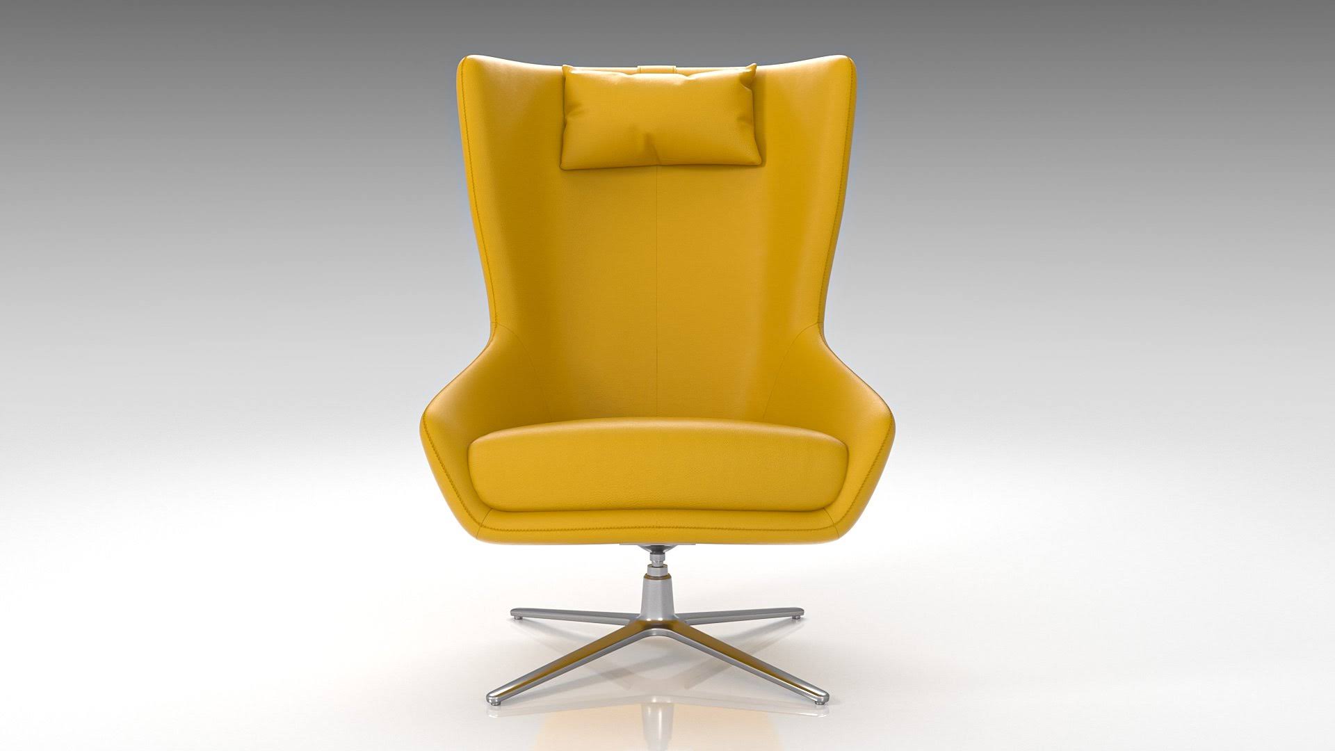 Accent Chair Light Gray Eco Leather V313548