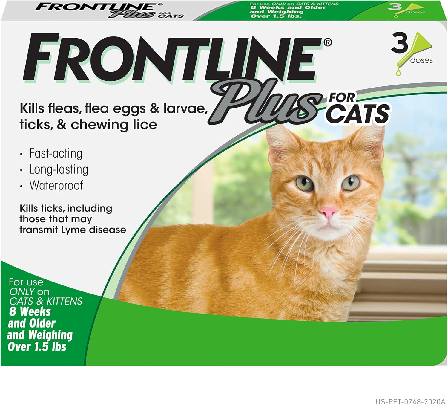 Flea and Tick Treatment for Cats (8 Doses) S544
