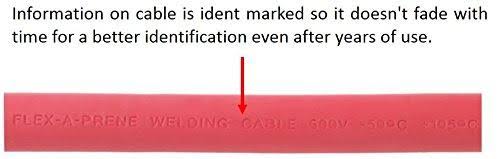 Red 4 Gauge AWG Welding Cable 50 Feet T539096