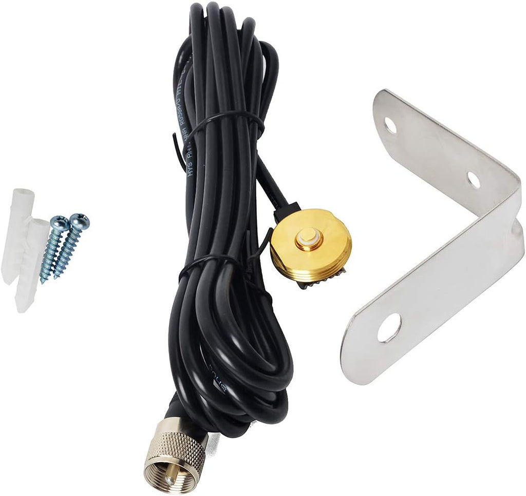 NMO Dual Band 144/430MHz Antenna with 13ft RG58 Coax Cable, Pack of 2 H794476