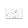 Gray Honda Sun-visor O754797