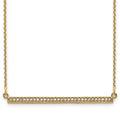 14K Yellow Gold Bar Necklace X662637