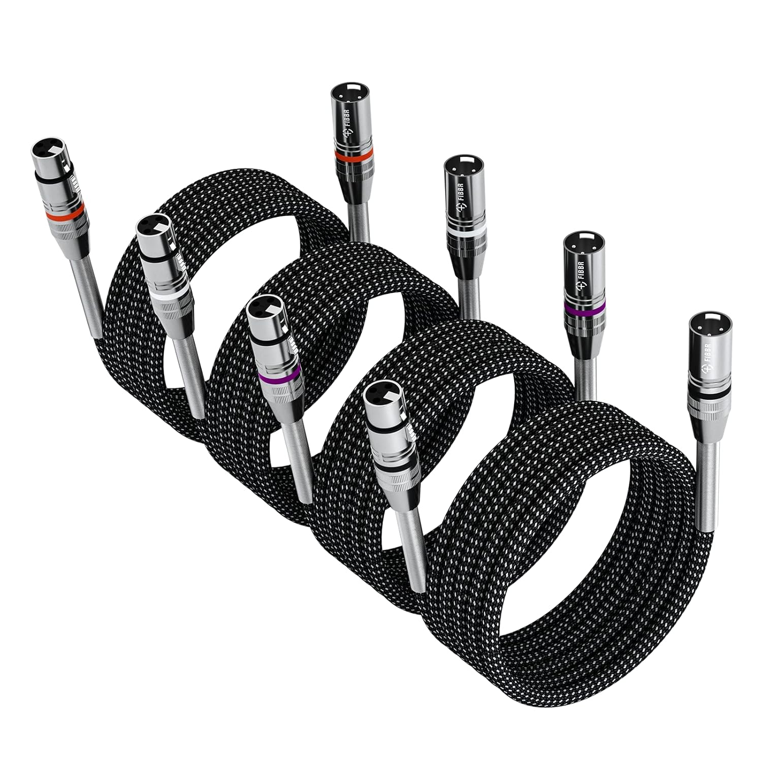 100ft Nylon Braided XLR Male to Female Microphone Cable X5553