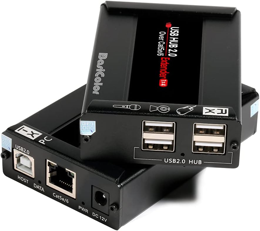 USB Extender 262ft 80m Kit with 4 USB 2.0 Hub D888