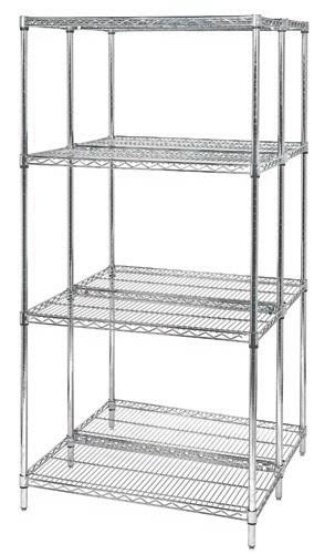 Chrome 4-Shelf Unit J985703