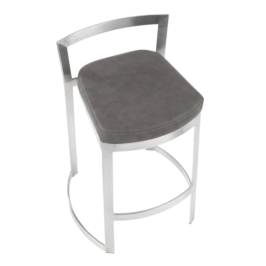Black Set of 2 Counter Stool K618004
