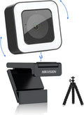 4K HD Webcam with Light Microphone, 2 Built-in Noise Reduction Mics, Autofocus, 30fps Type C USB2.0, with Tripod Z6717