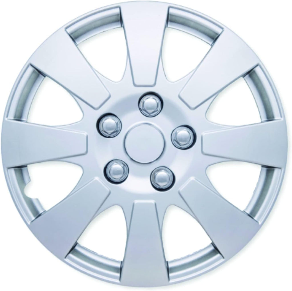 Set of 4 Silver Car Wheel Hub Caps 16-Inch D1830