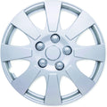 Set of 4 Silver Car Wheel Hub Caps 16-Inch D1830