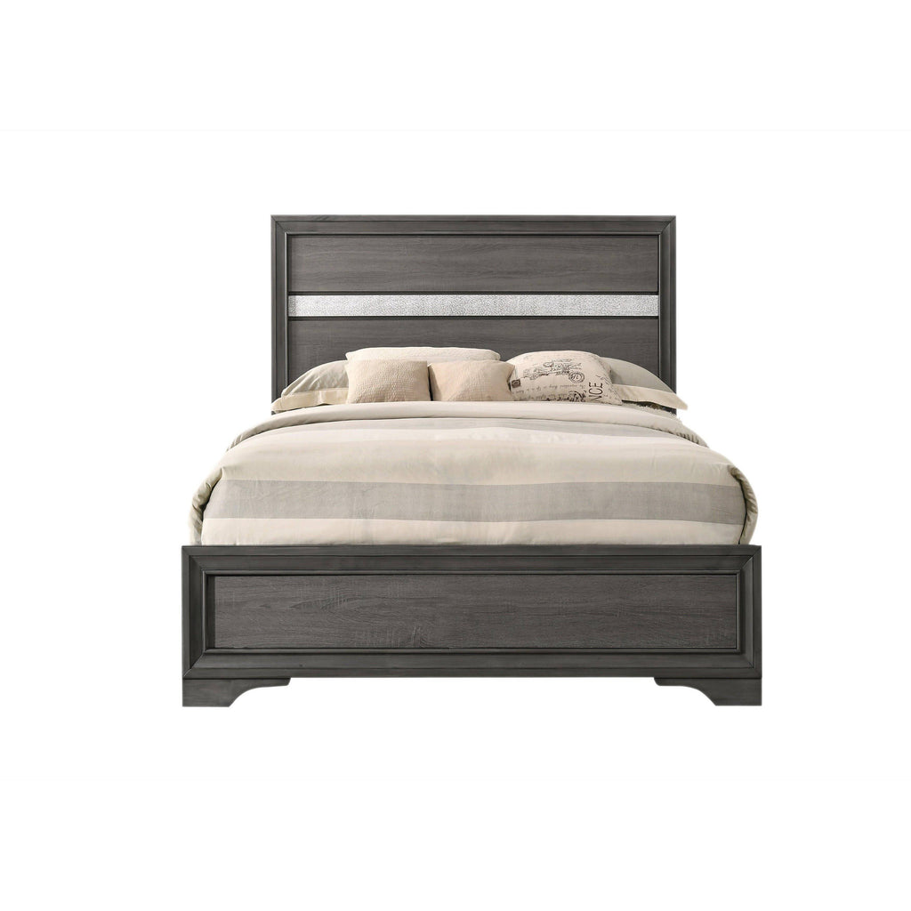 Full Bed in Gray C5892