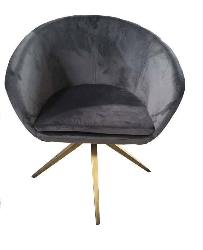 Grey Velvet Dining Chair H52040