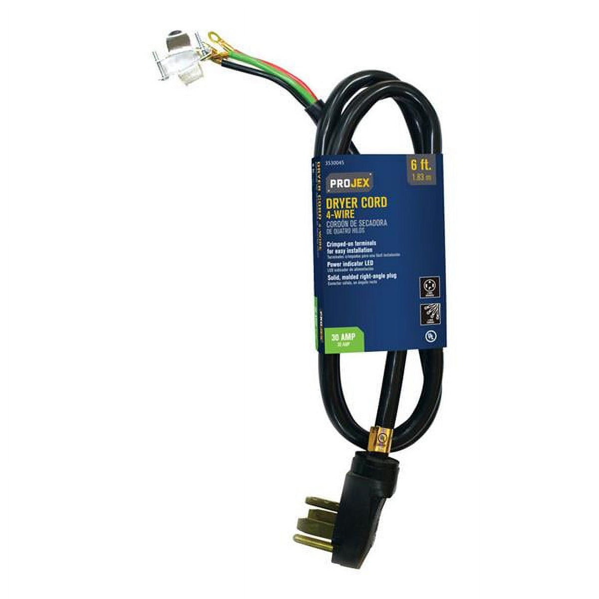 6 ft. Dryer Cord with 4 Wire - Black R147