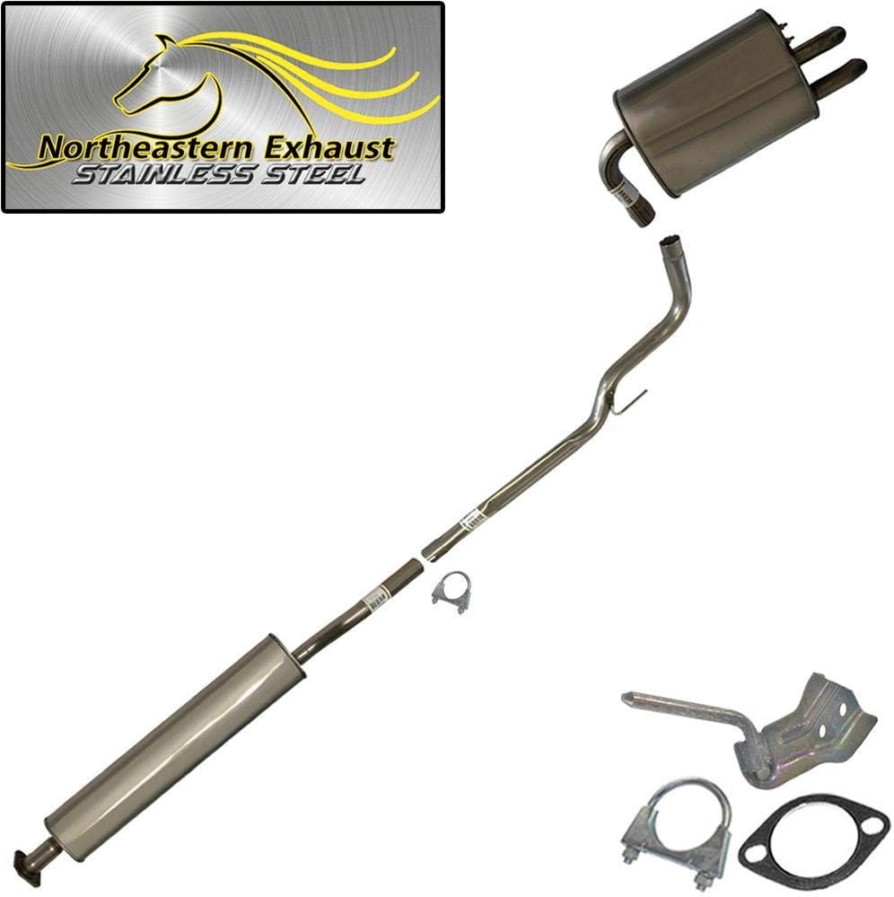Stainless Steel Resonator Muffler Exhaust System Kit M9716