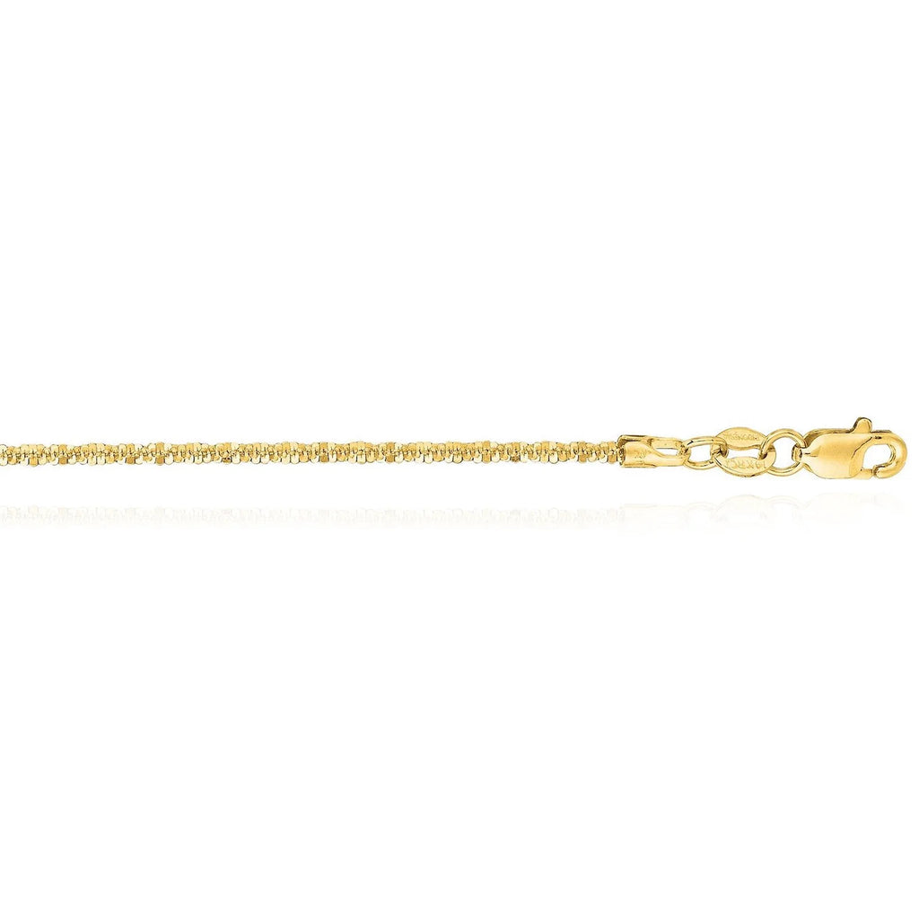 14K Gold 1.5mm Diamond-Cut Chain 16"-20" H67795
