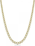 14kt Yellow Gold Diamond Tennis Necklace D546628
