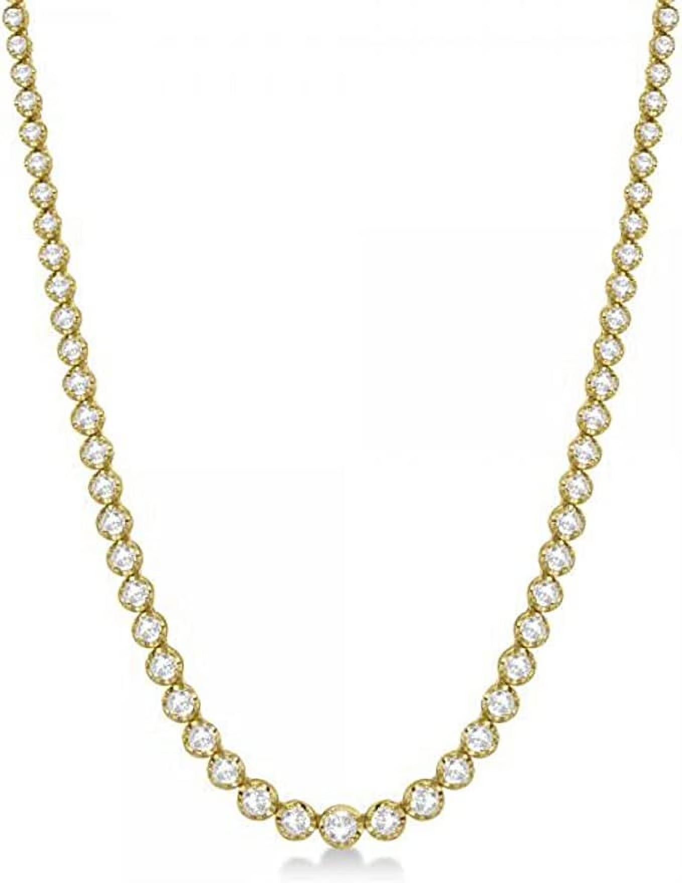 14kt Yellow Gold Diamond Tennis Necklace D546628