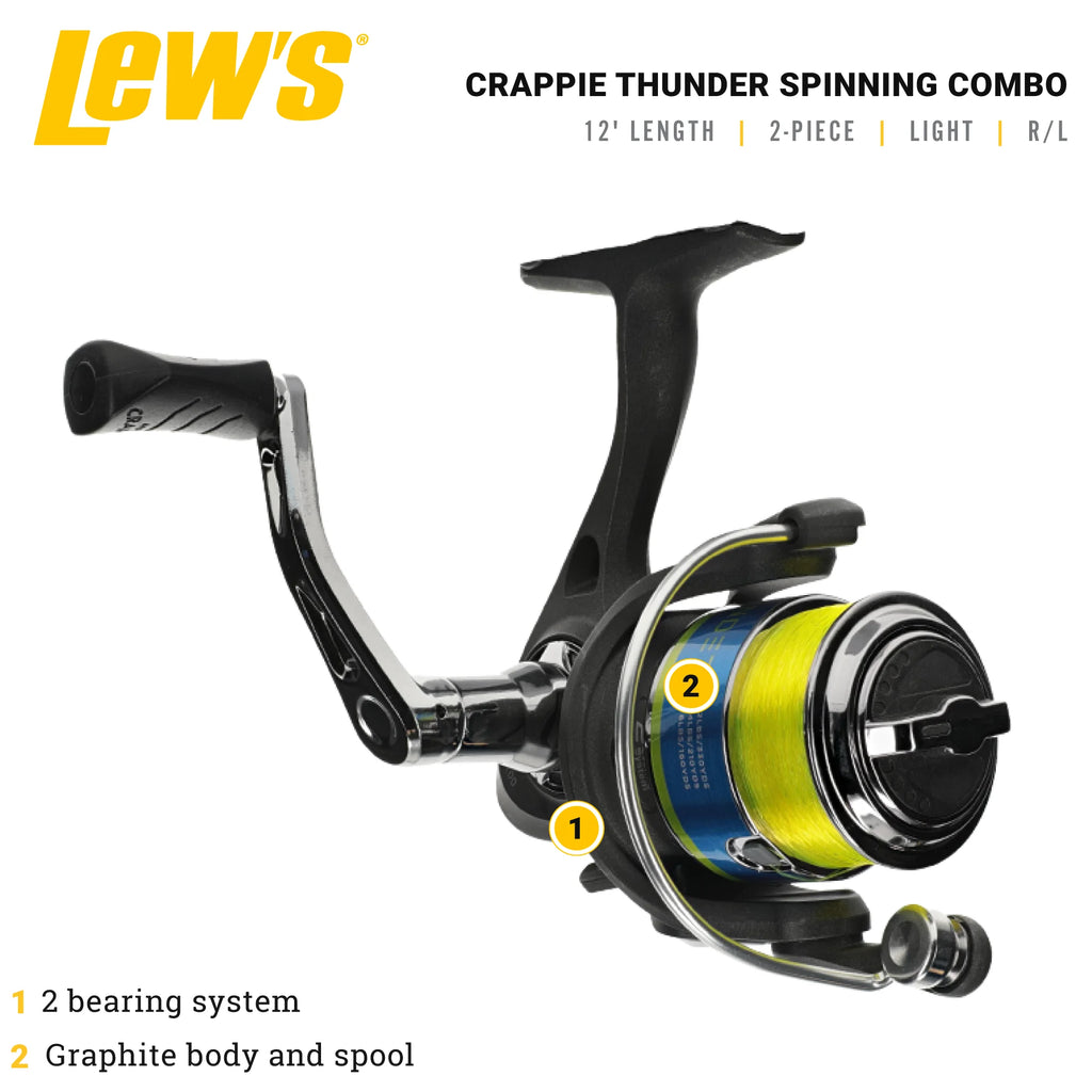 12-Foot Rod Spinning Reel and Fishing Rod Combo A268632