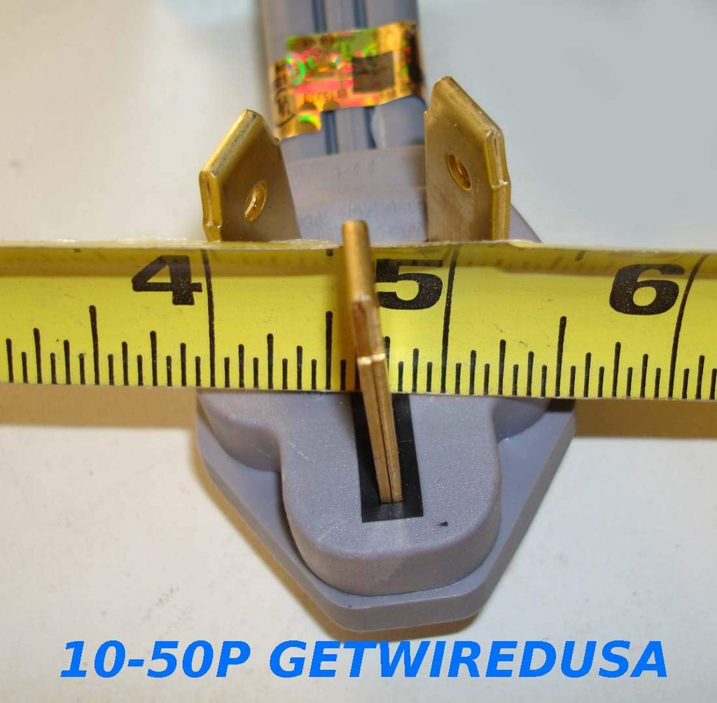 Male 220/250V 50A Gas Range Plug to 5-15R 110/125V 3-Prong Receptacle Adapter N949532