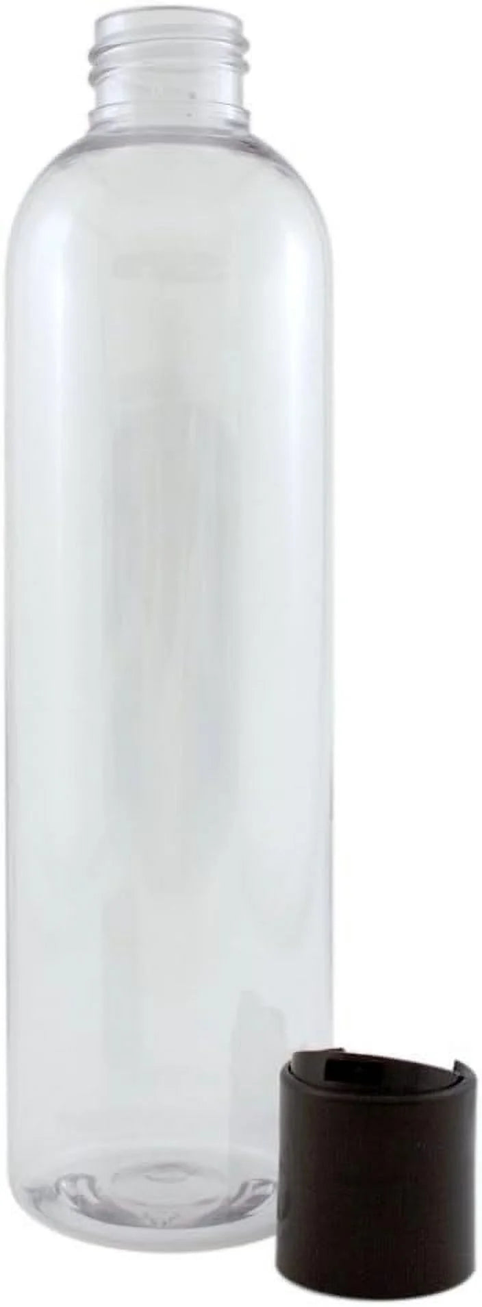 8 Fl Oz Clear Plastic Bottle With Dispenser Lid (12 Pack) U736