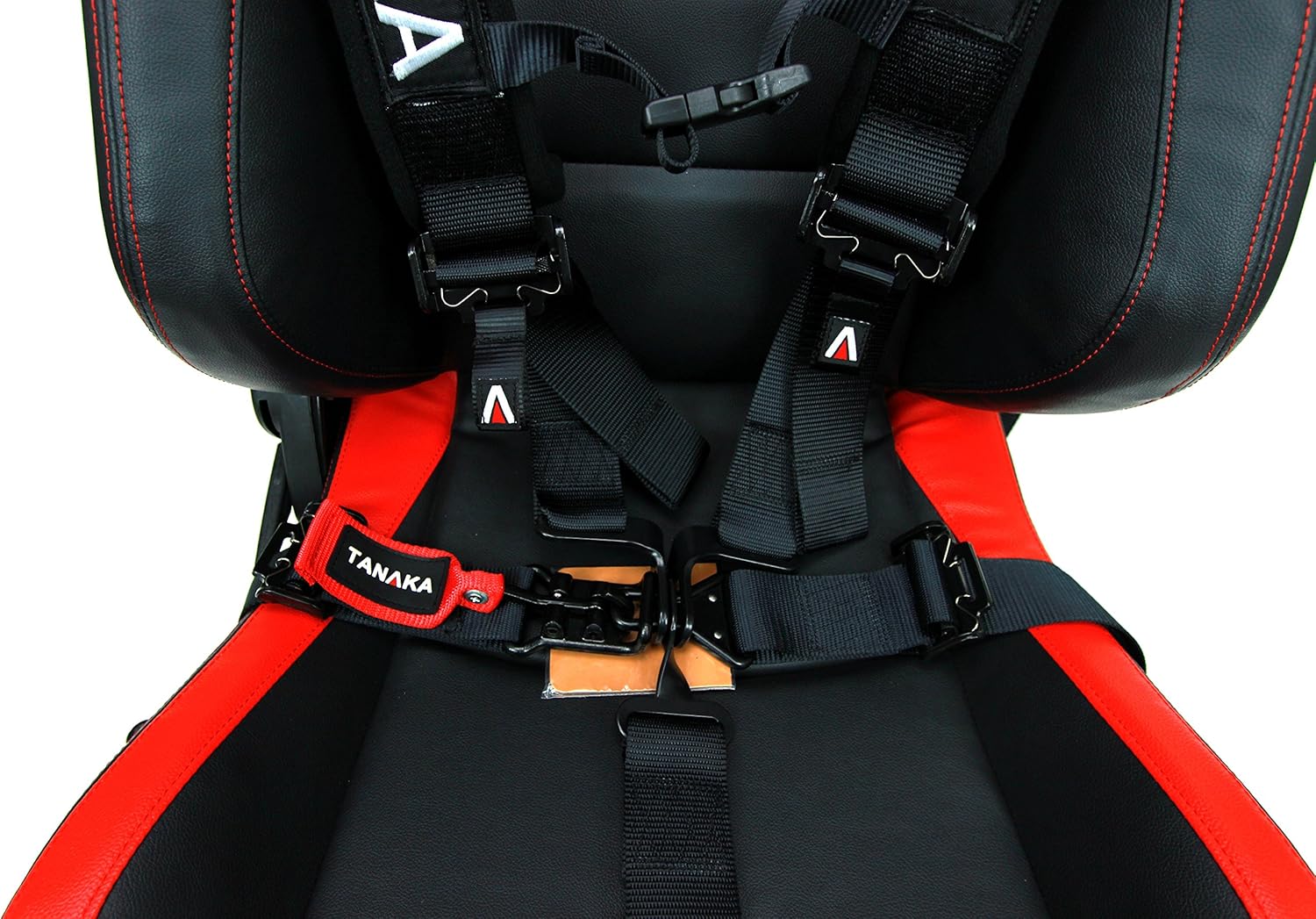 Black 5 Points Safety Harness Set with Shoulder Pads, Pack of 2 J62564