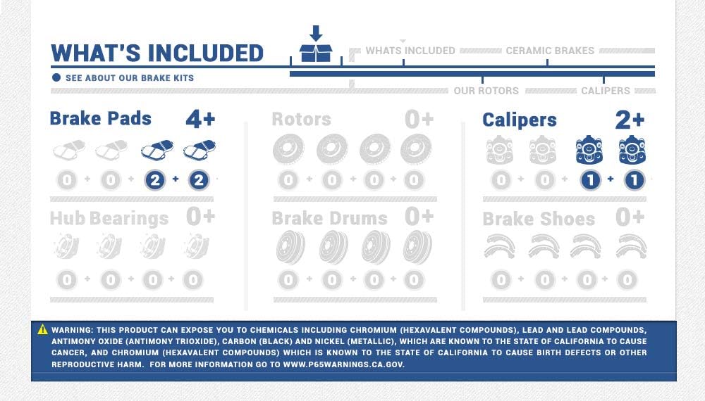 Black Powder Coated Calipers + Ceramic Brake Pads H277