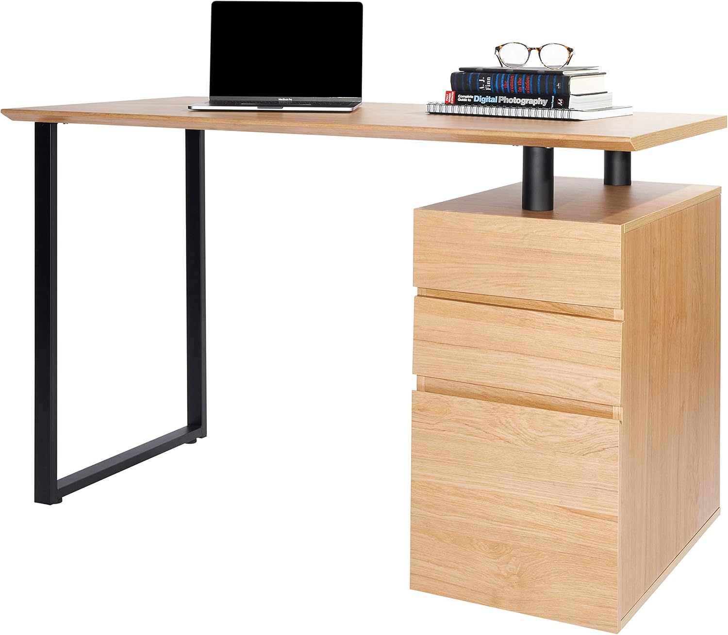 Computer Desk with Storage and File Cabinet S221