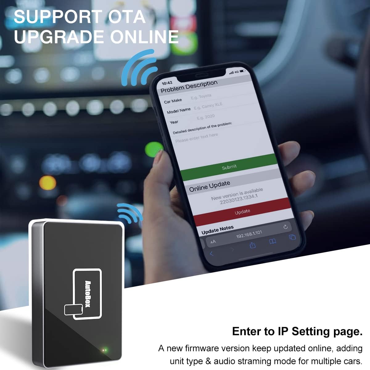 Wireless CarPlay Adapter Dongle for iPhone U5857