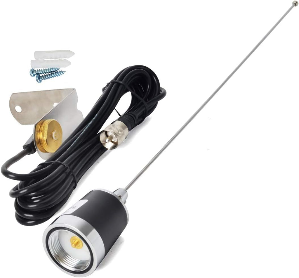 NMO Dual Band 144/430MHz Antenna with 13ft RG58 Coax Cable, Pack of 2 H794476