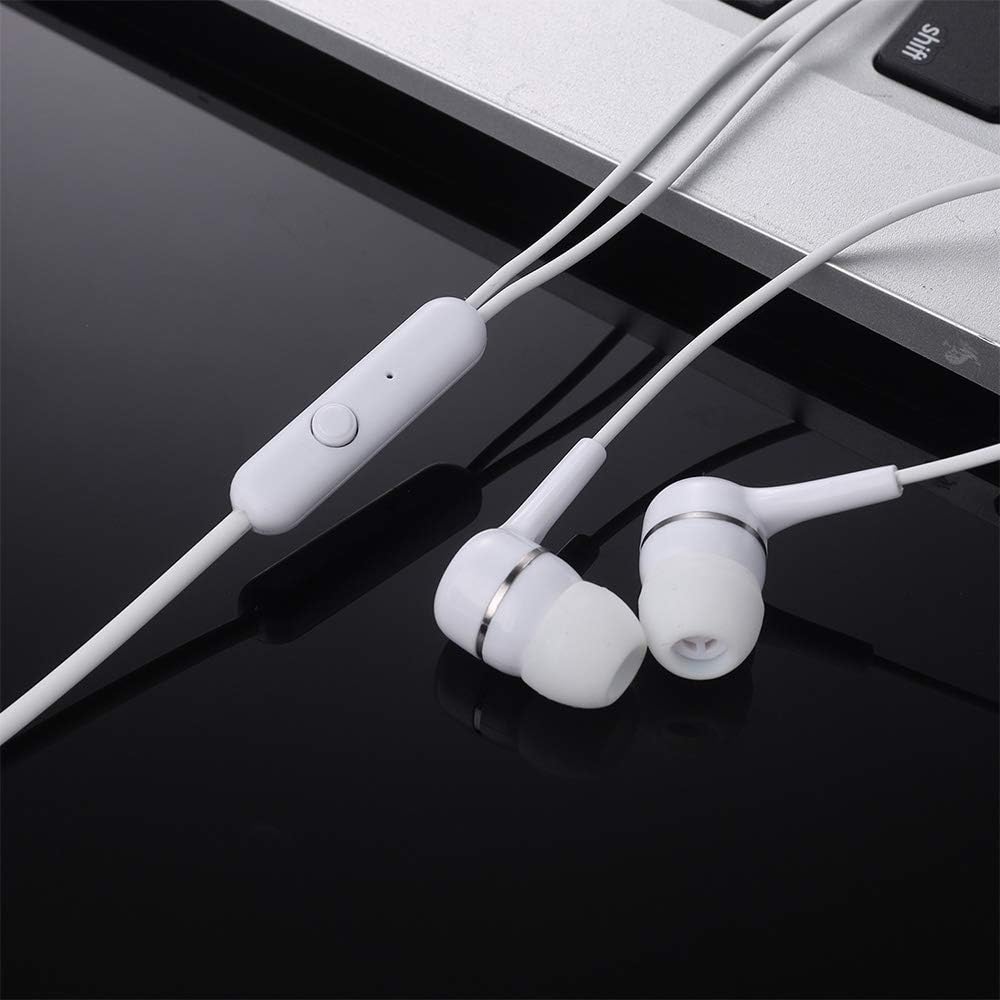 100 Packs Multi Colored Earbuds Headphones with Microphone E6728