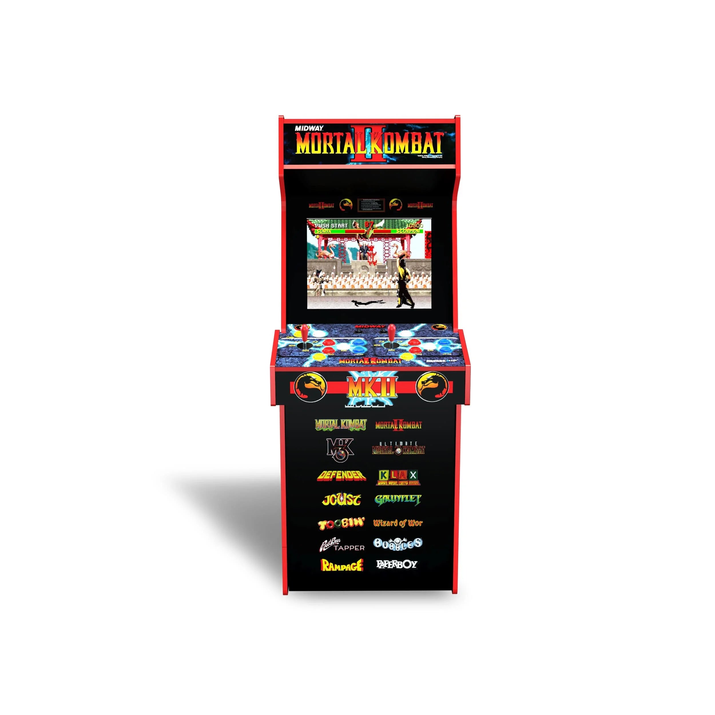 Arcade Game, 4-foot-tall stand-up cabinet, 14 classic games, 17-inch screen Y509492