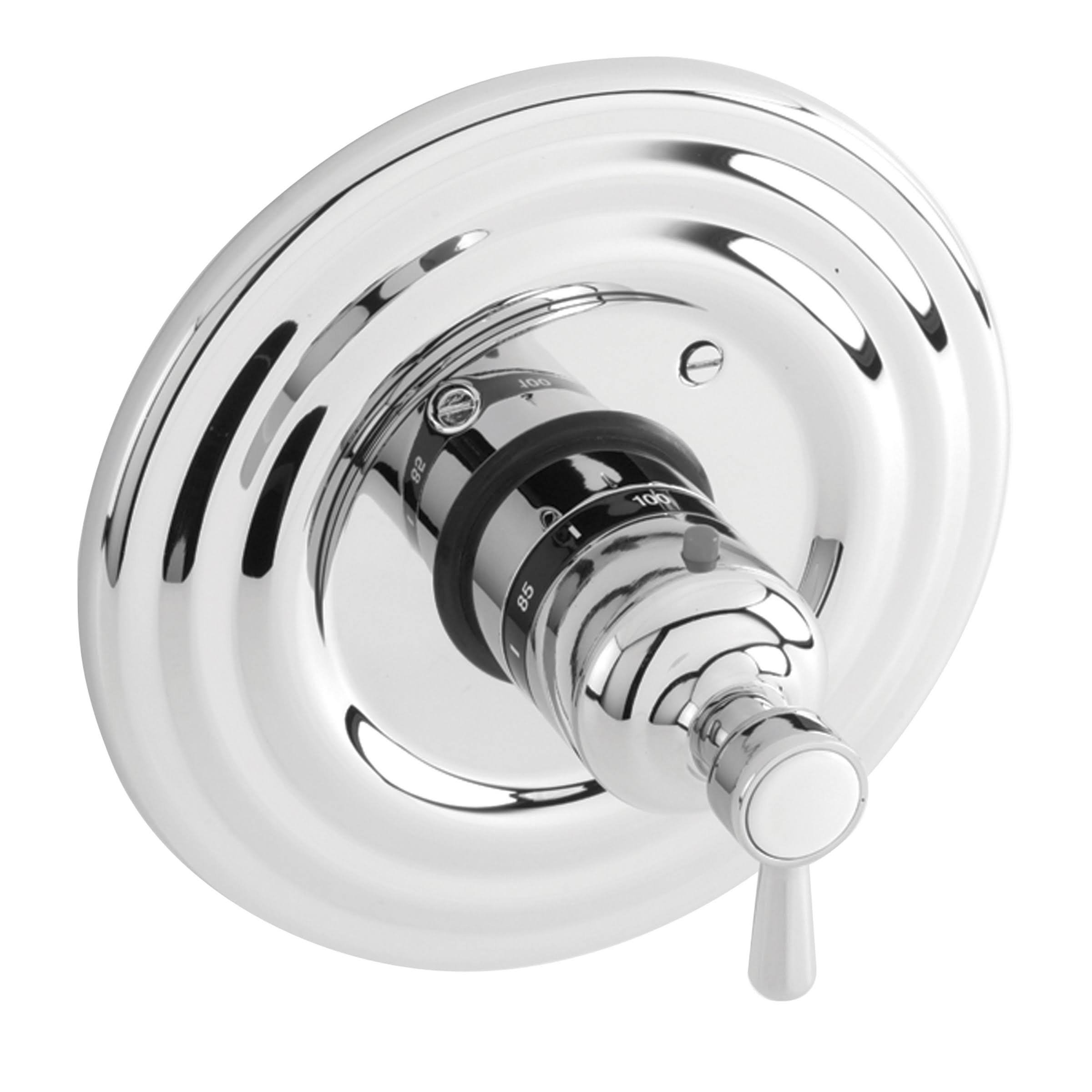 Oil Rubbed Bronze Round Thermostatic Trim Plate with Handle H790