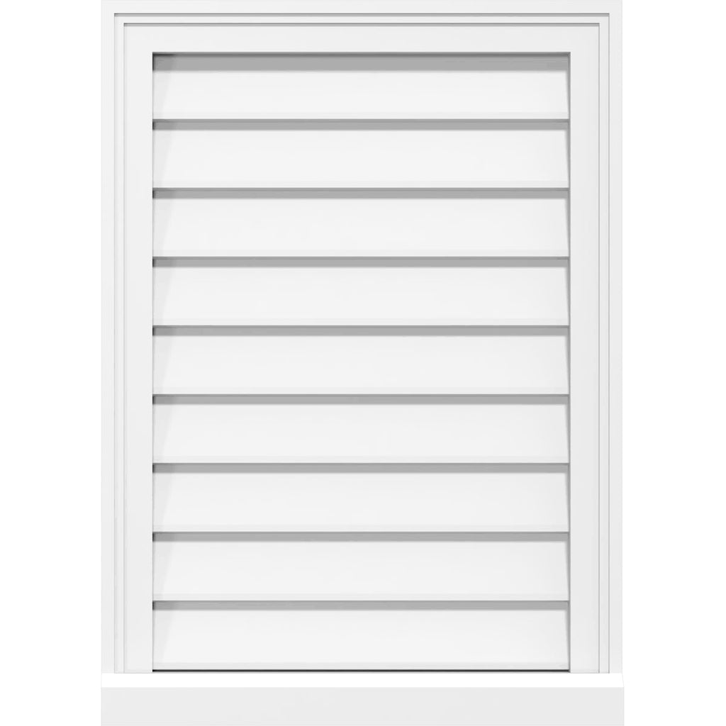 PVC Gable Vent with Brickmould O55747
