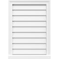 PVC Gable Vent with Brickmould O55747