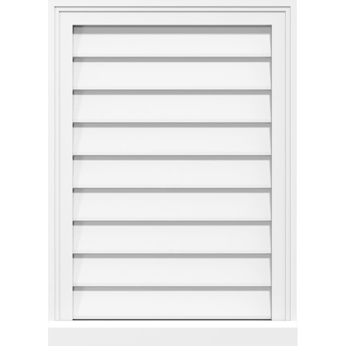 PVC Gable Vent with Brickmould O55747