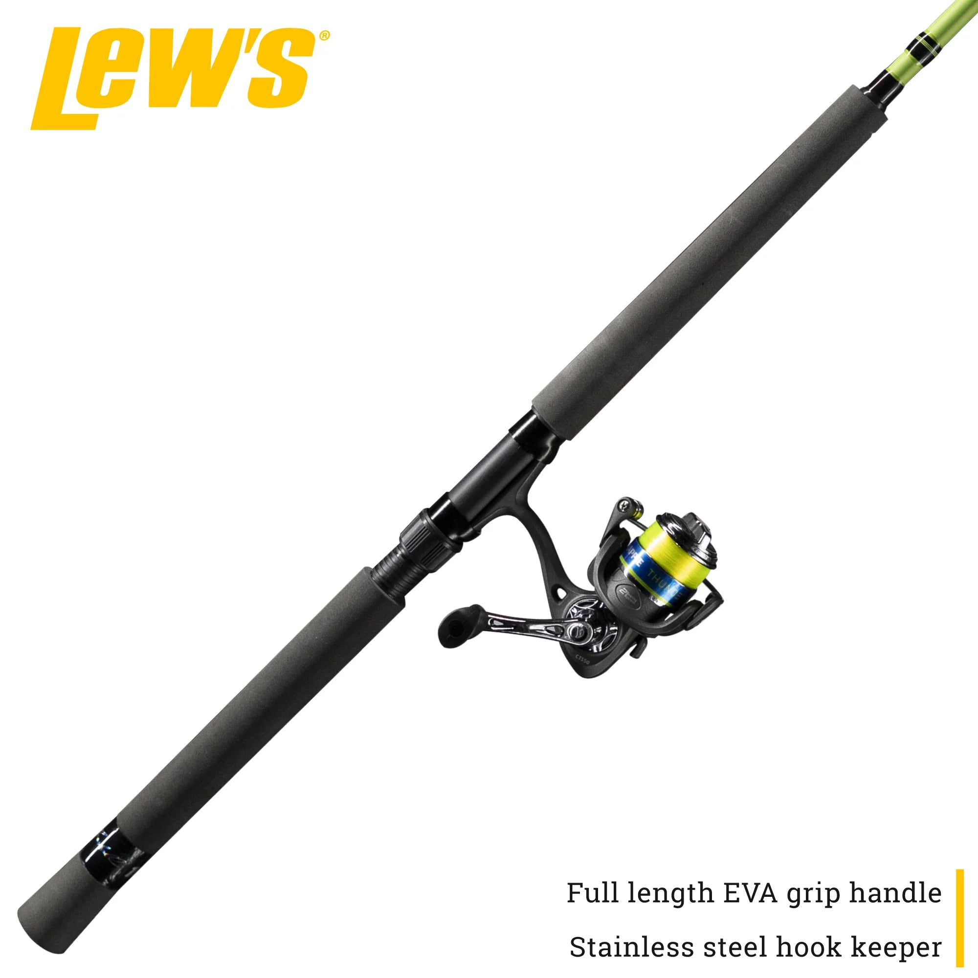 12-Foot Rod Spinning Reel and Fishing Rod Combo A268632