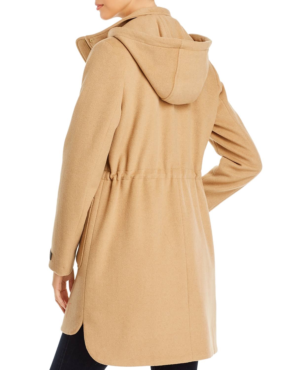 Wool-Blend Hooded Coat Y1243
