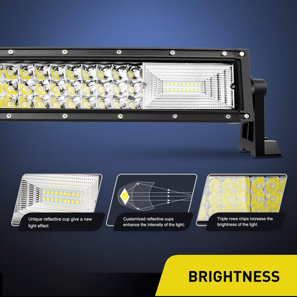 52inch 783W Curved Triple Row LED Light Bar O90175