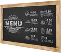 Wall-Mounted Chalkboard Sign, Torched Wood Frame, Pack of 2 A2354