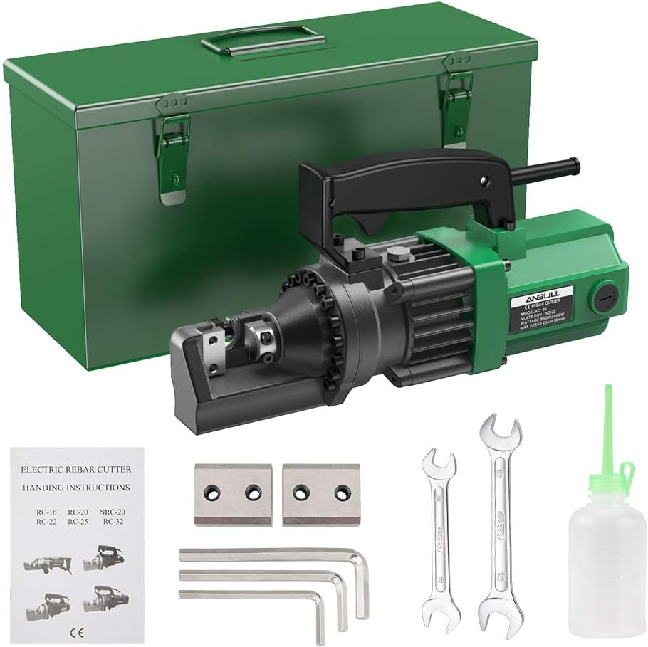 900W Electric Rebar Cutter, 5/8 Inch, Replaceable Jaw Blades X229511