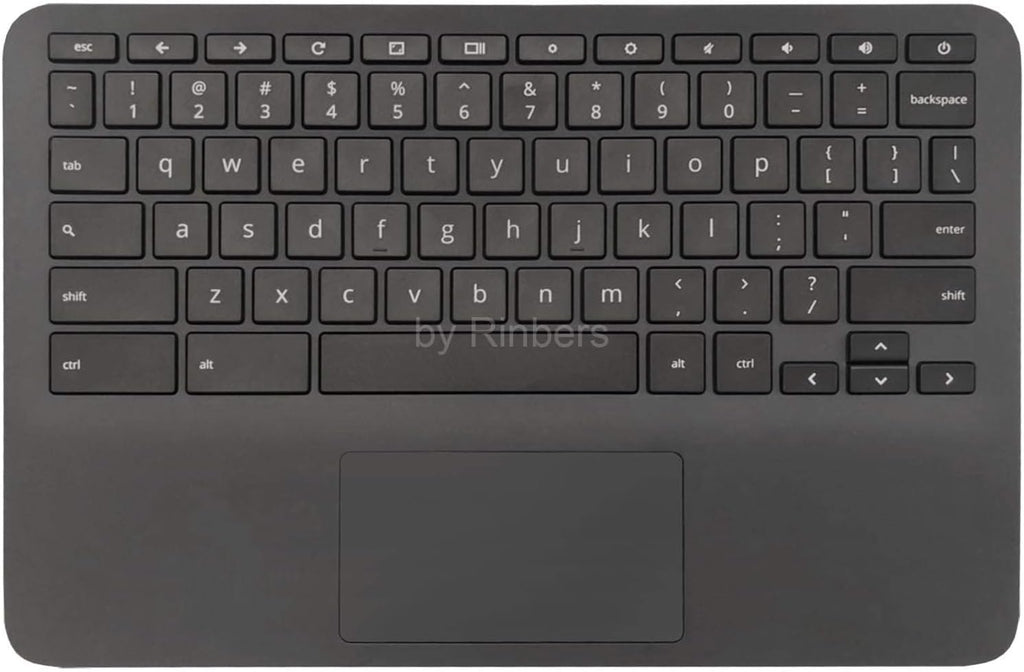 Black Palmrest Upper Case with US Keyboard and Touchpad Assembly for HP Chromebook 11A G6 EE S294903