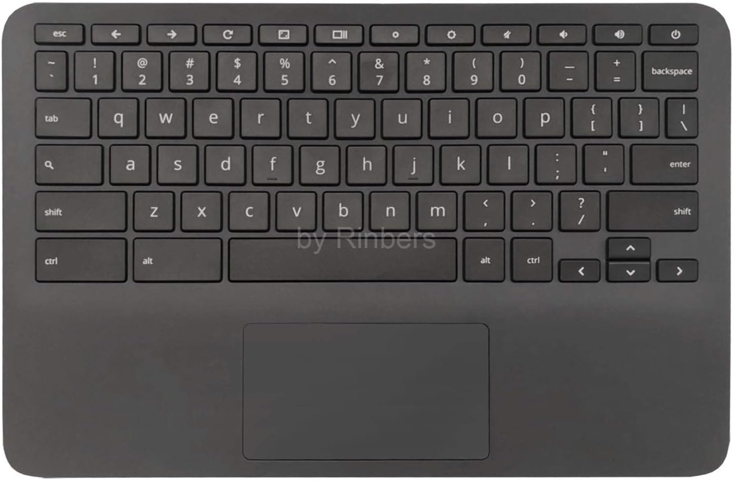 Black Palmrest Upper Case with US Keyboard and Touchpad Assembly for HP Chromebook 11A G6 EE S294903
