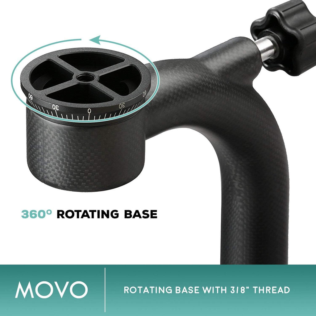 Carbon Fiber Gimbal Tripod Head with Arca-Swiss Quick-Release Plates B4780