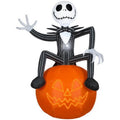Jack Skellington on Pumpkin Halloween with Micro LED Lights X61037