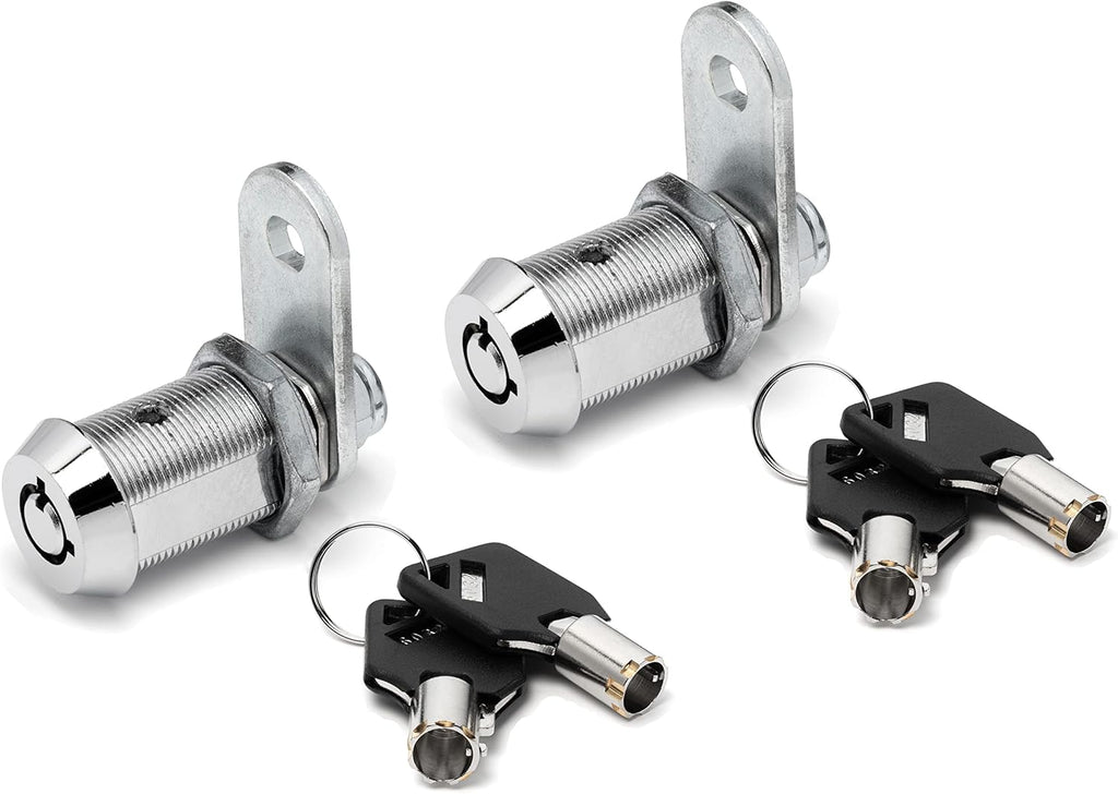 Chrome Tubular Cam Lock (Pack of 5, 5/8 Inch 90°) G99533
