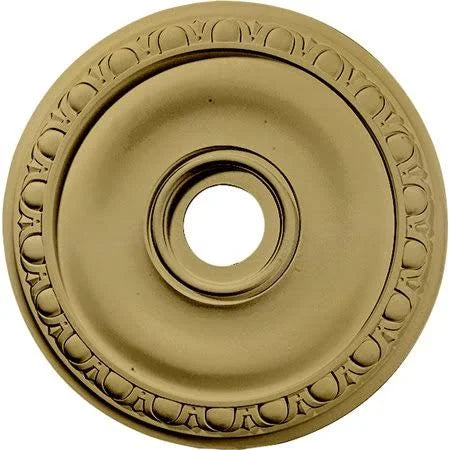 20x22OD x 3 5/8x22ID x 1x22P Ceiling Medallion, Hand-Painted Clear Yellow B884964