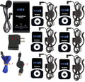 Wireless Tour Guide System Headsets (1 Transmitter 6 Receivers) T9586