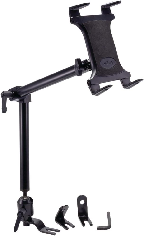 Heavy-Duty Car Seat Rail Tablet Mount with 22 inch Arm Black J51776