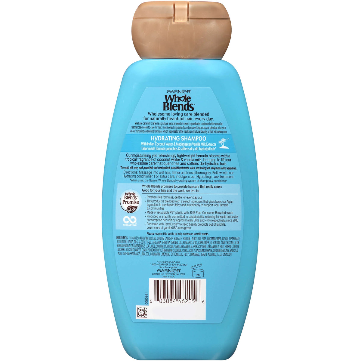 12.5 FL OZ Shampoo with Coconut Water & Vanilla Milk Extracts O6119