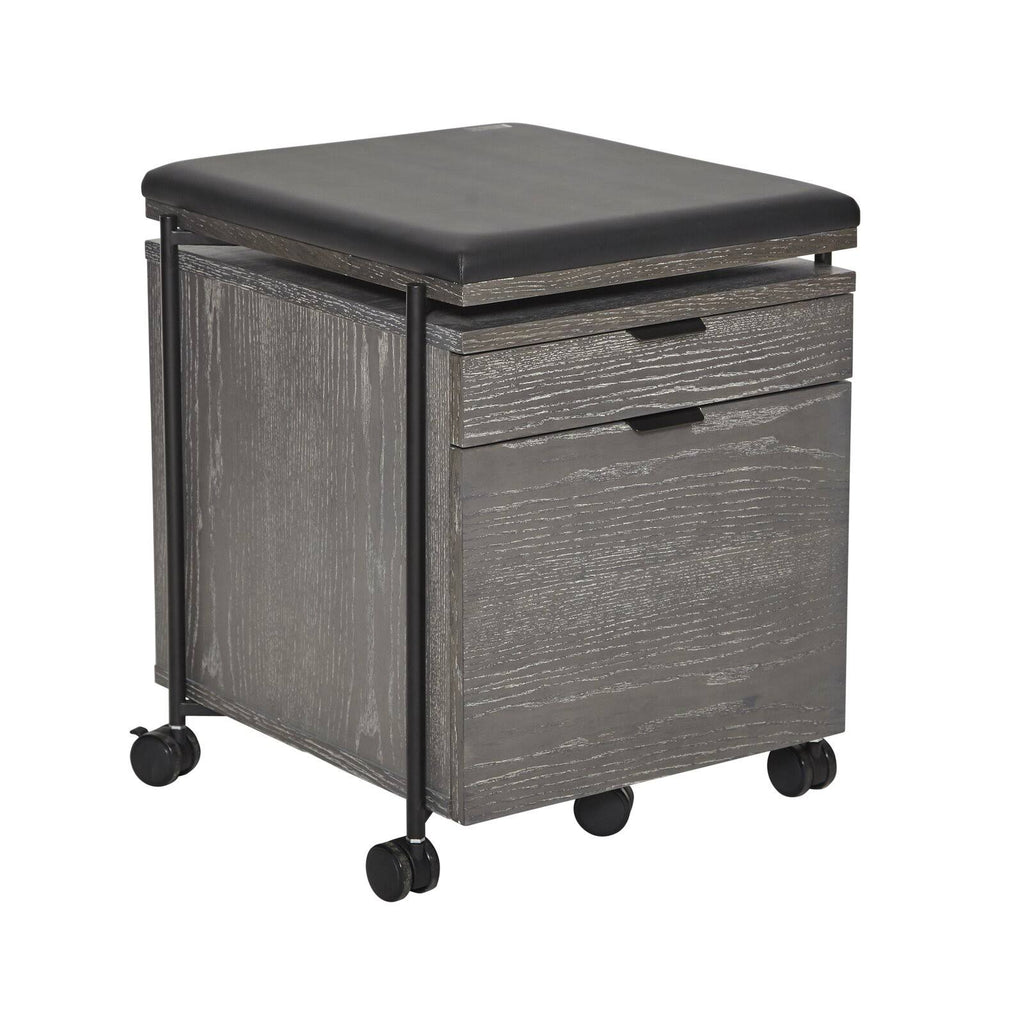 Grey Ash 2-Drawer File Cabinet B818665