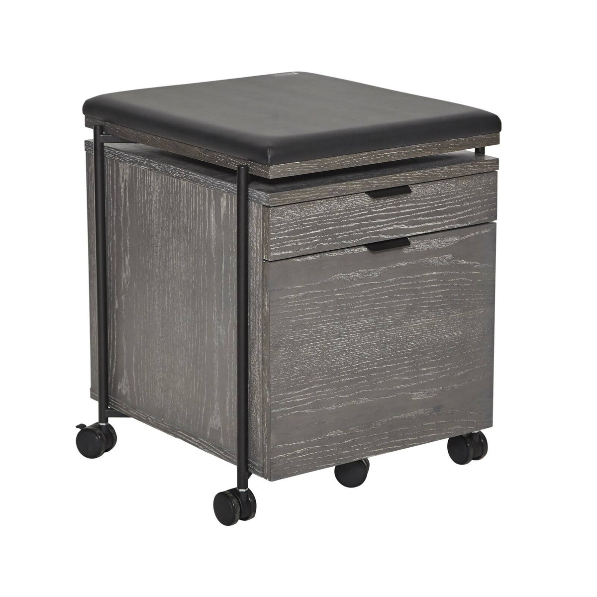 Grey Ash 2-Drawer File Cabinet B818665